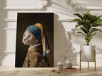 Pearl Earring Ginger Cat – cat art print (3)