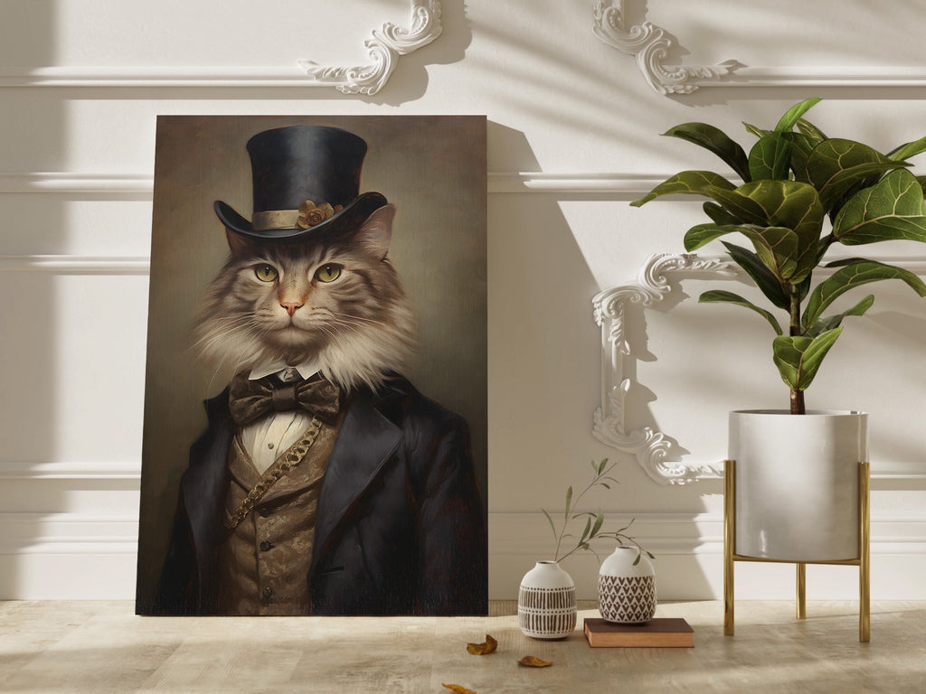 The Gentleman Cat – cat art print