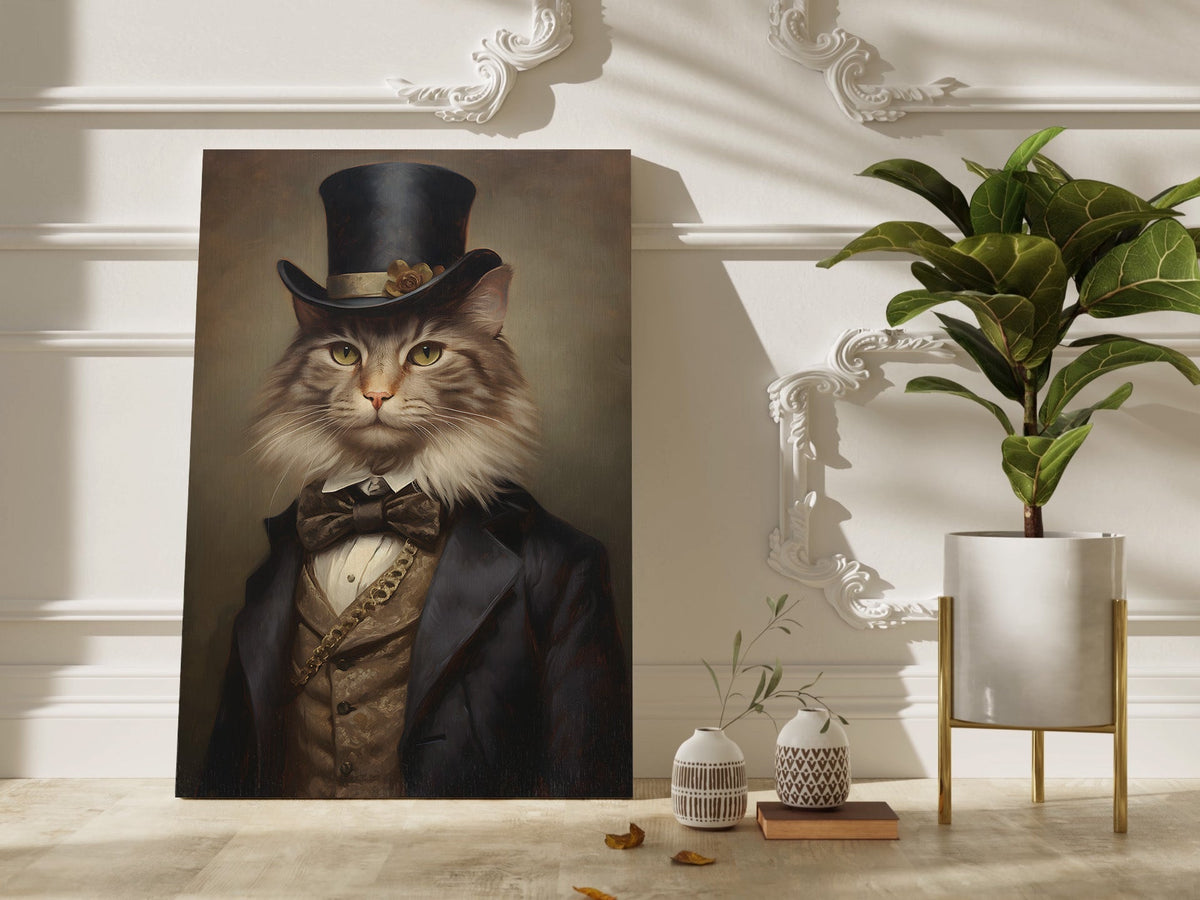 The Gentleman Cat – cat art print