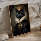 His Majesty the Black Cat – cat art print