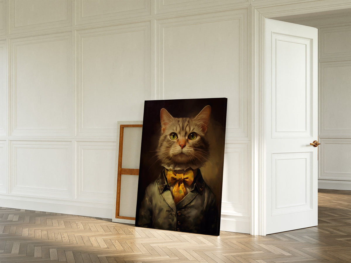 The Lady Cat as a large canvas on the wall
