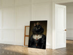 Her Majesty the Black Cat as a canvas print