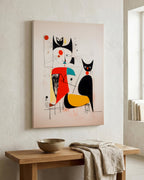 Afternoon with the Cat as a canvas print