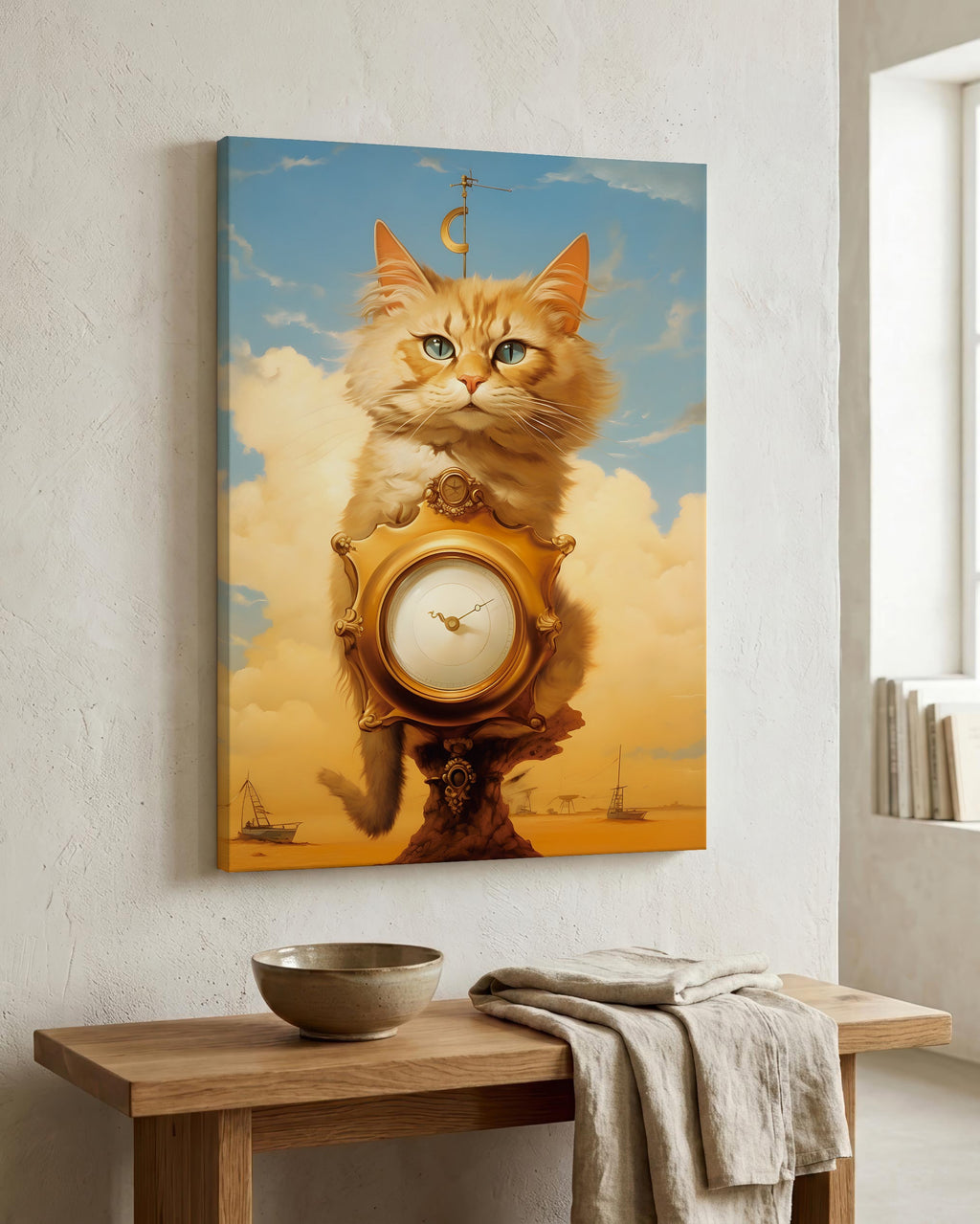 Dreamscape Cat as a canvas print