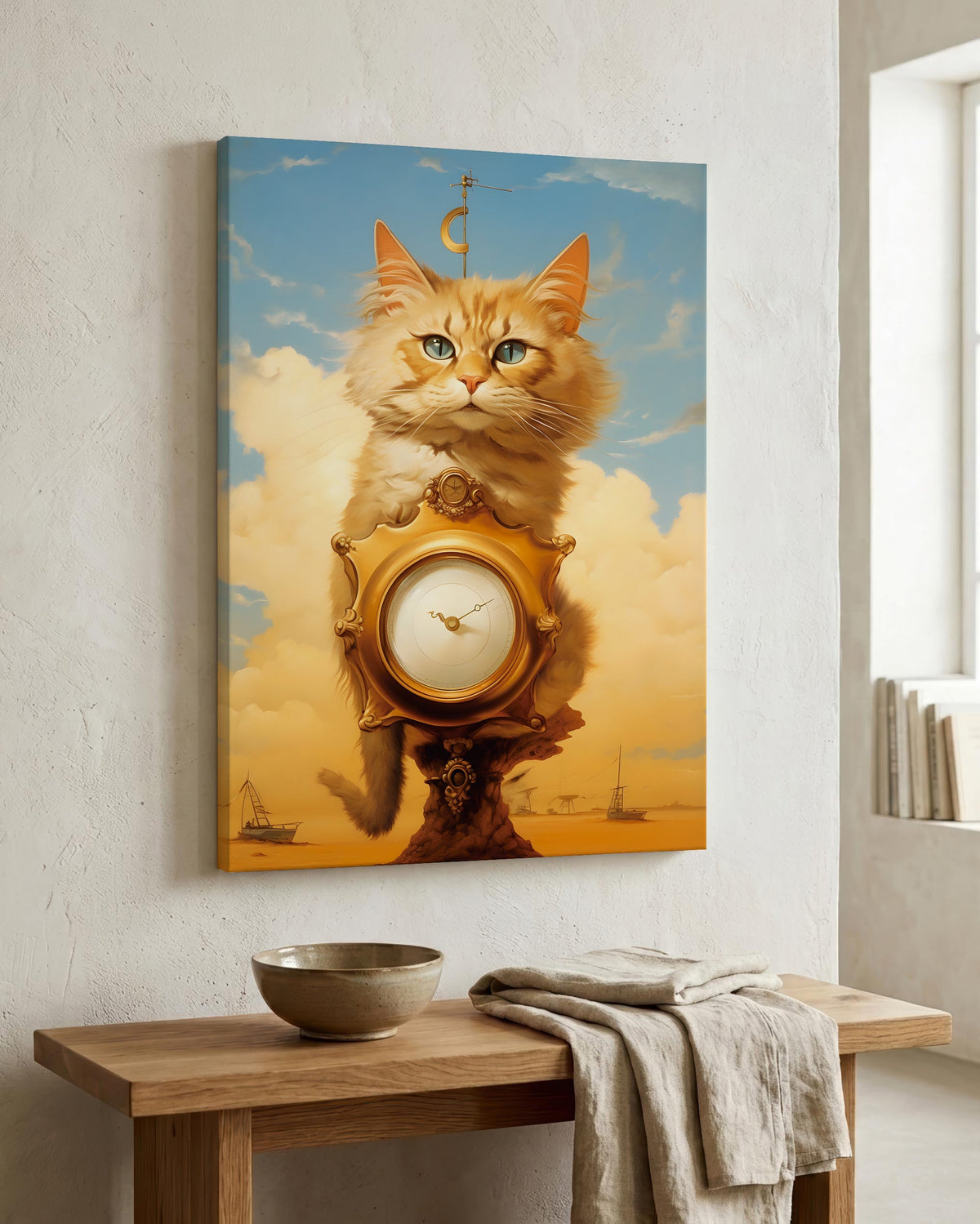 Dreamscape Cat as a canvas print