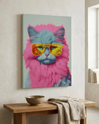 Pop Icon Cat as a canvas print