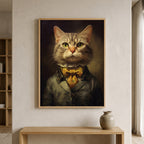 Victorian Cat Wall Art | Lady Cat Portrait | Birthday & Housewarming Gift