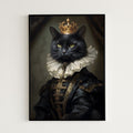 His Majesty the Black Cat framed on the wall