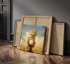 Dreamscape Cat as a square canvas