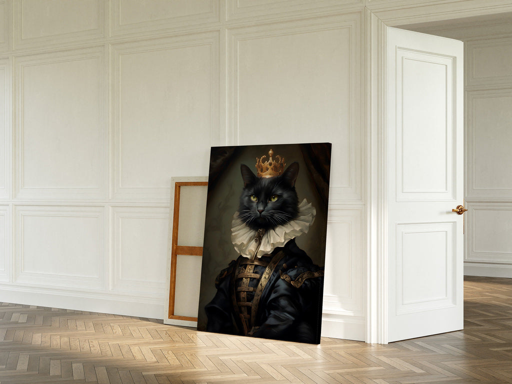 His Majesty the Black Cat – cat art print (3)