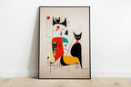 Afternoon with the Cat – cat art print