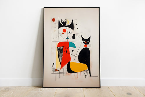 Afternoon with the Cat – cat art print