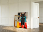 Black Cat in Bold Abstract Color – cat art print