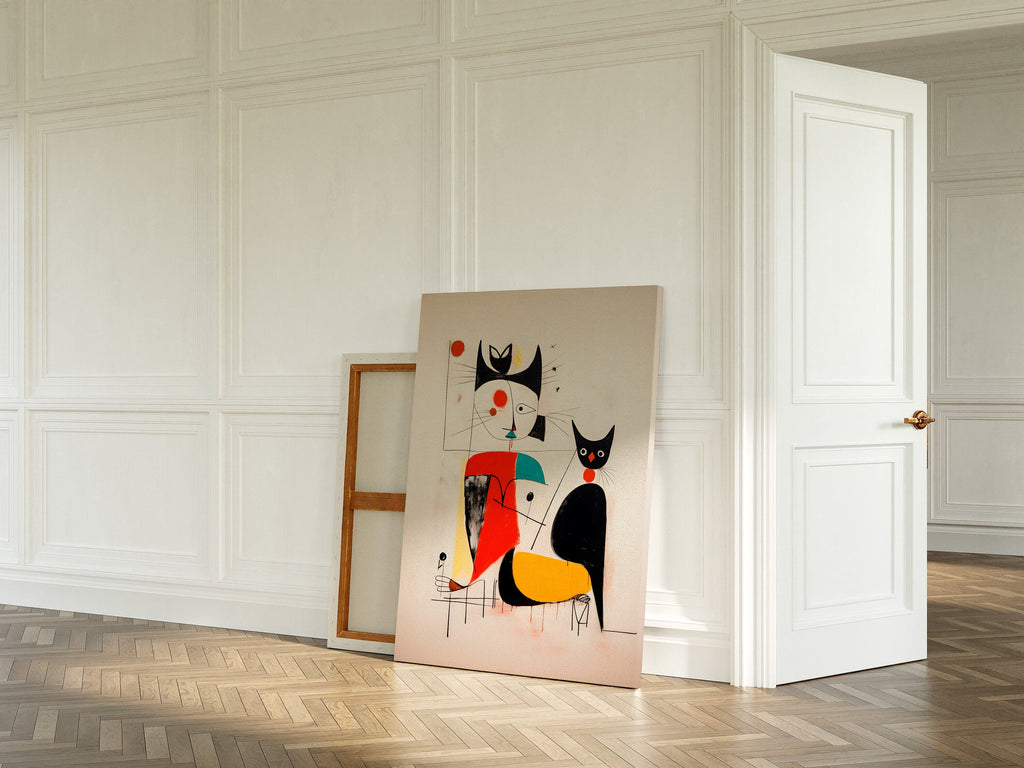 Afternoon with the Cat – cat art print (2)