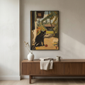 Black Cat in Gauguin Color styled in a room setting